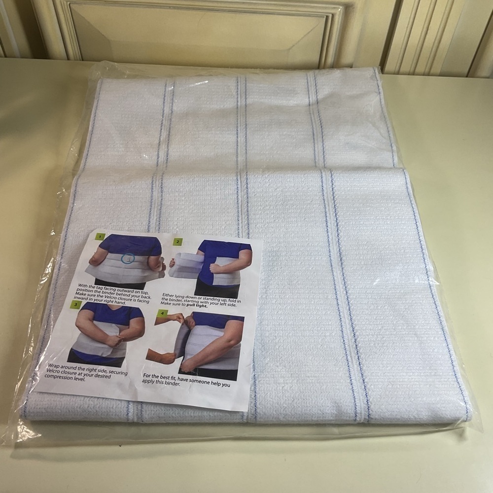 Bariatric Abdominal Binder 2X New Waist Support Compression Belt - Picture 3 of 7